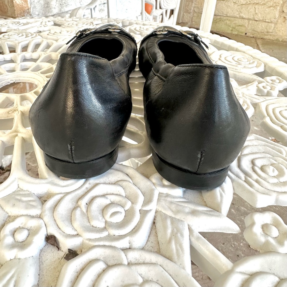 AGL Black Patent Flats with Buckle - Picture 6 of 6